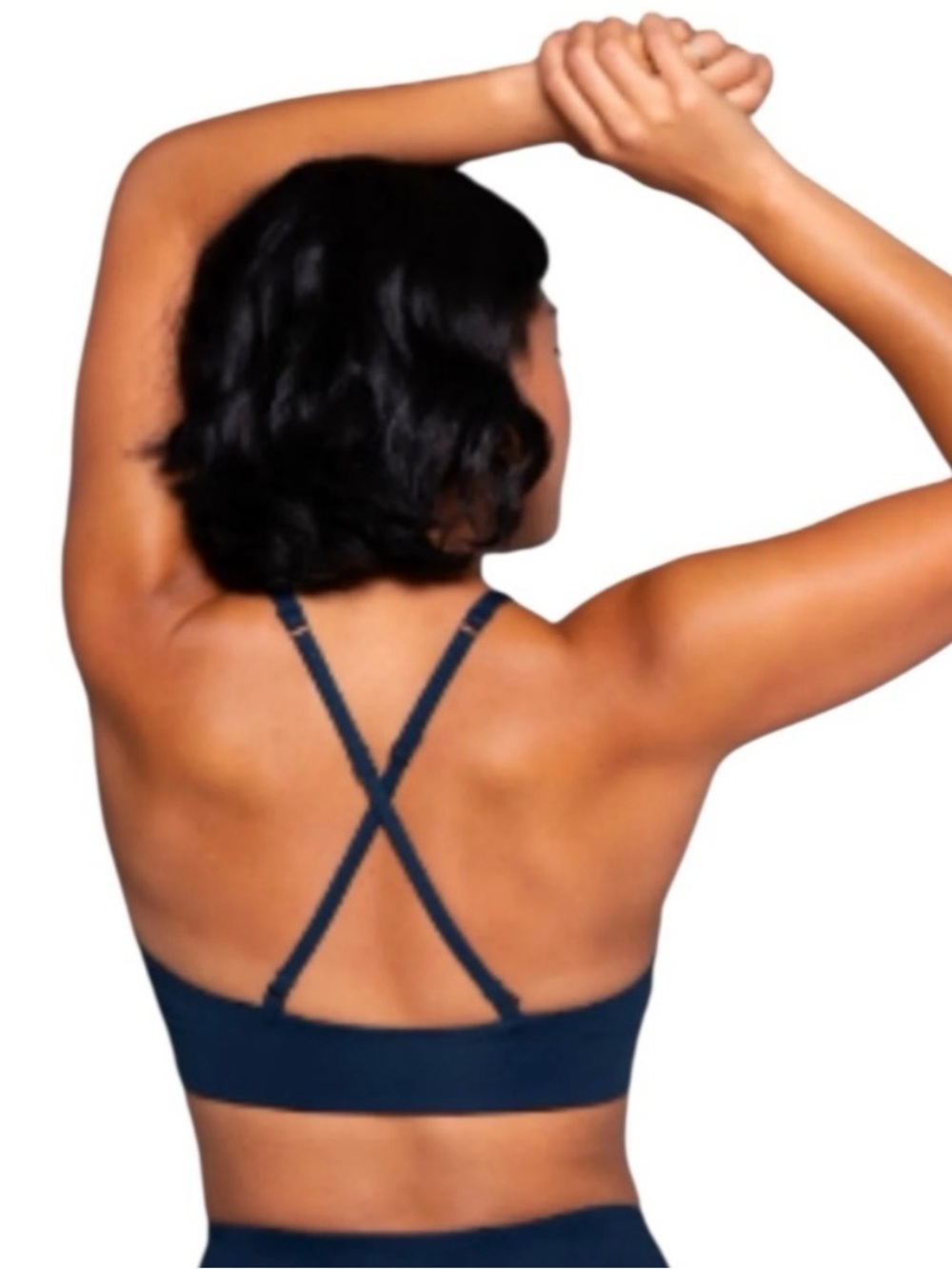 girlfriend collective Black Asymmetric Cropped Camisole